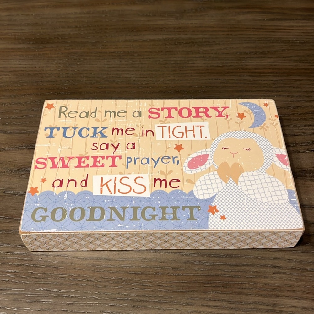 Praying Lamb Box Sign - Picture 5 of 11